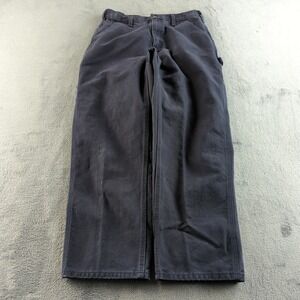 Carhartt Carpenter Pants Mens 31x28* Blue Faded B11 Relaxed Dungarees Workwear